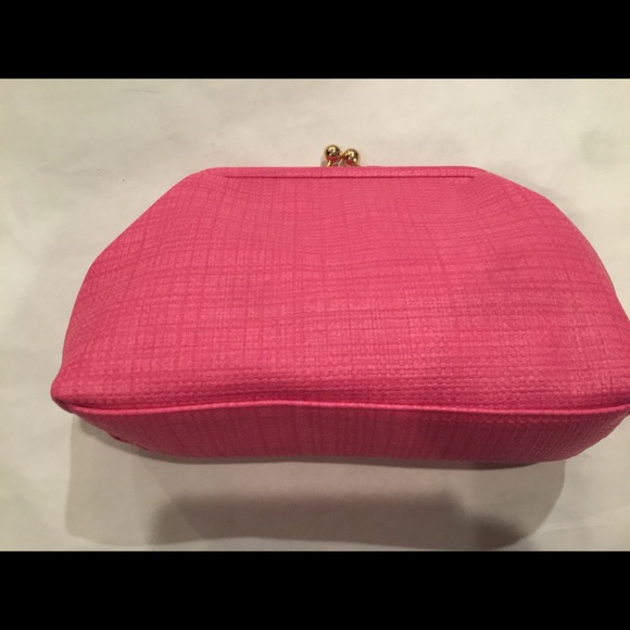 Francesca’s Collections fuscia pink Sophie Frame Chain Clutch Crossbody Bag Purs - Picture 5 of 8